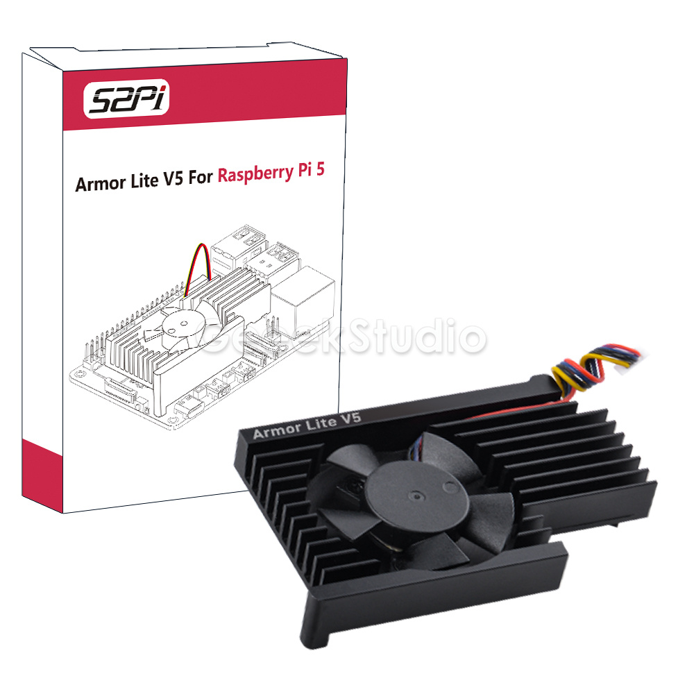 Pi 5 Case - Dissipador de calor CNC de liga