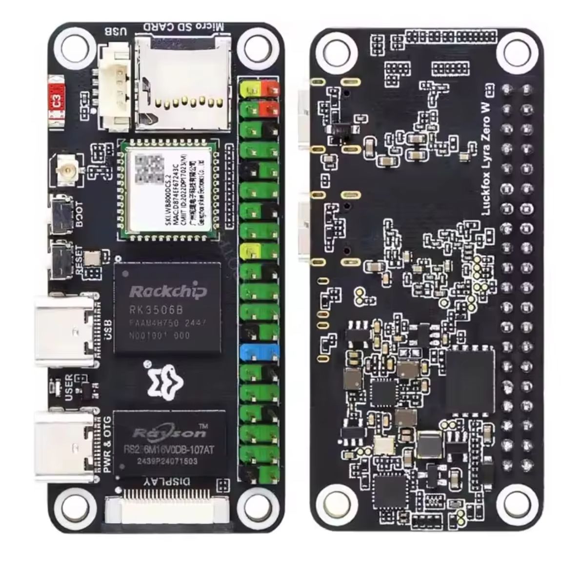 Pi Zero - Placa Luckfox Lyra Zero W RK3506B