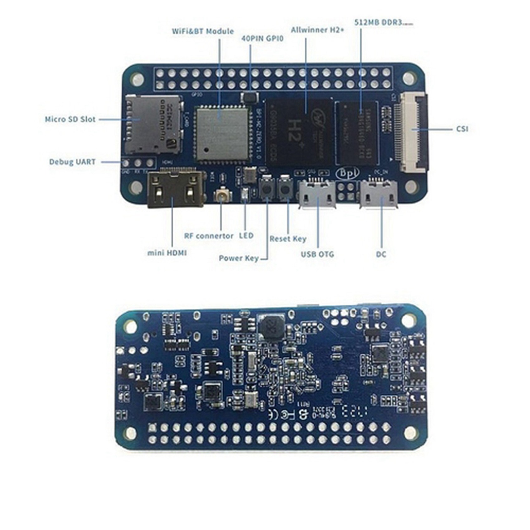 Pi Zero - B29C-5X Novo para Banana Pi M2