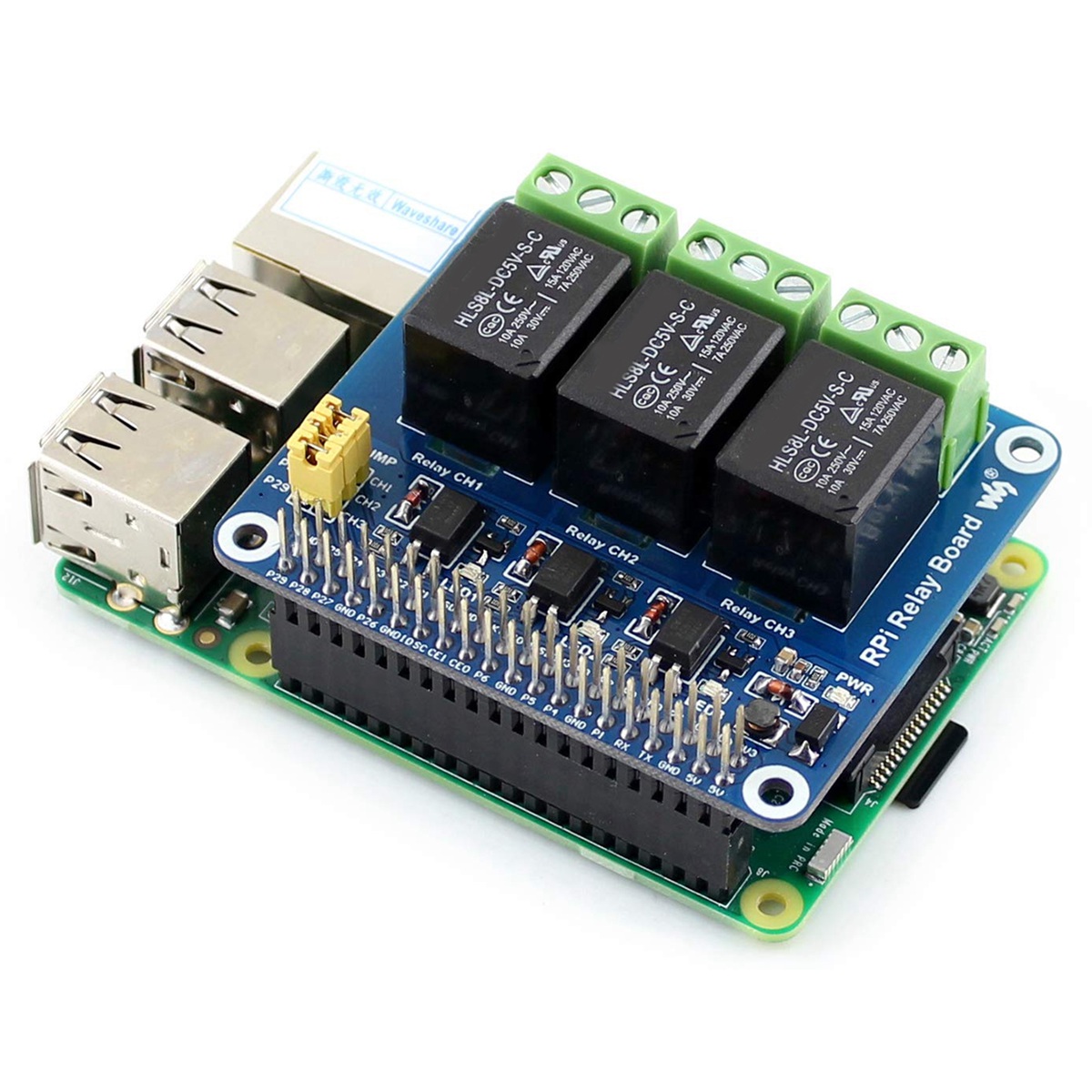 Raspberry Pi Kit - Módulo de Relé Waveshare 5V de