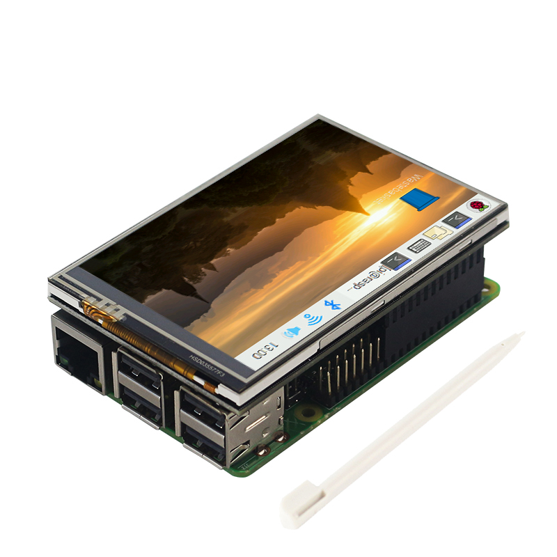 Pi 4 Case - Raspberry pi 3.5 polegada tela sensível