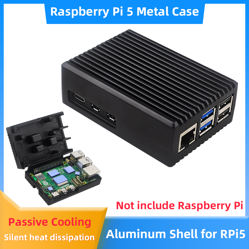 Pi Cooler - Case de Alumínio para Raspberry Pi