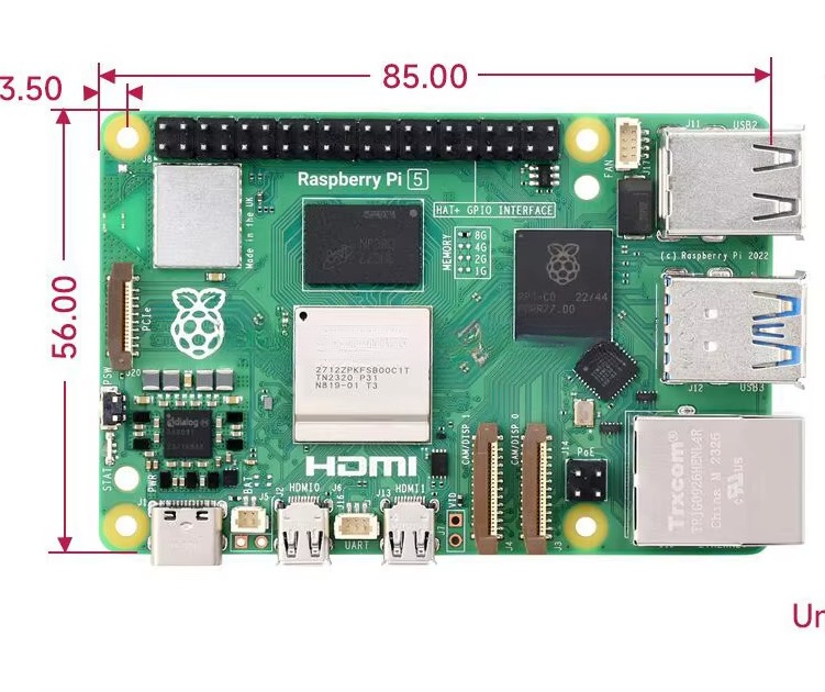Raspberry Pi - Raspberry Pi 5 com Processador Broadcom