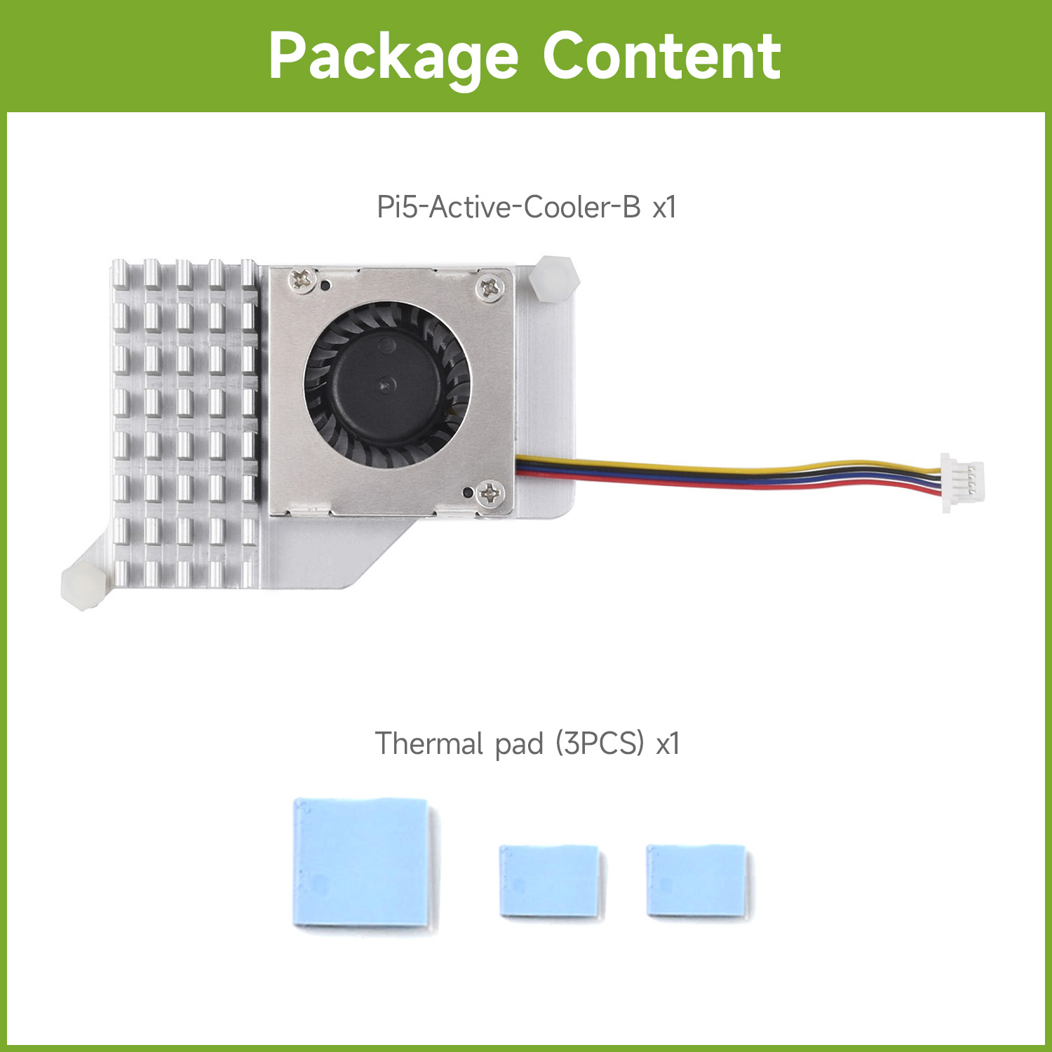 Pi Cooler - Waveshare Active Cooler (B) para Raspberry
