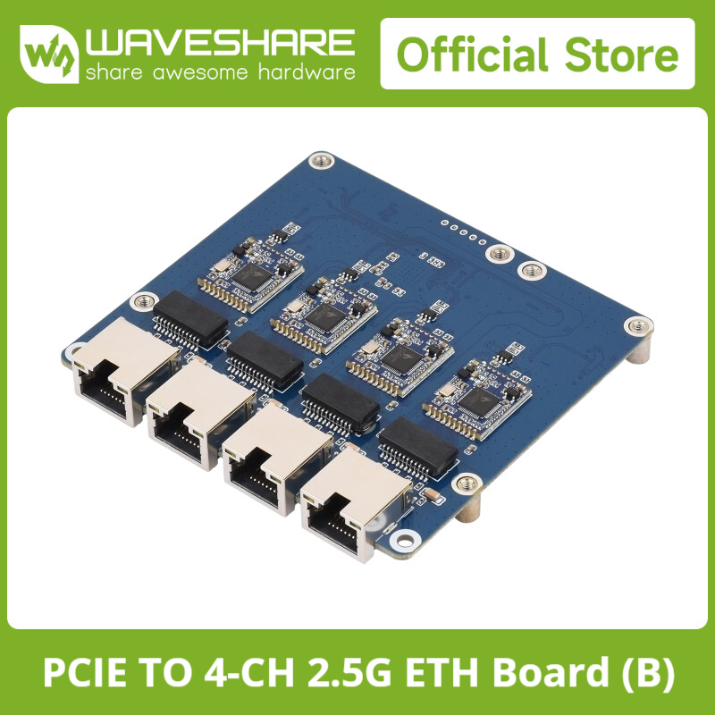 Placa Waveshare PCIe para 4 ca - Raspberry Pi 4 avaliação e preço