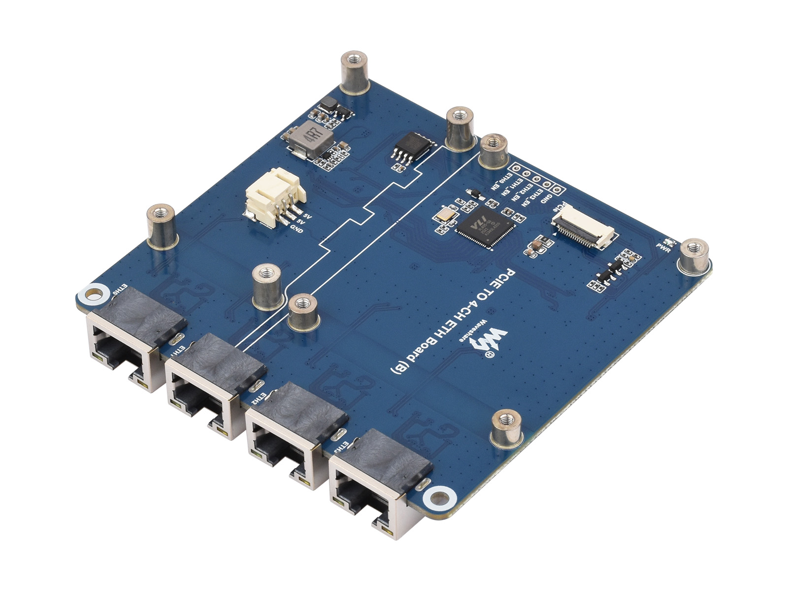 Placa Waveshare PCIe para 4 ca - Raspberry Pi 4 avaliação e preço