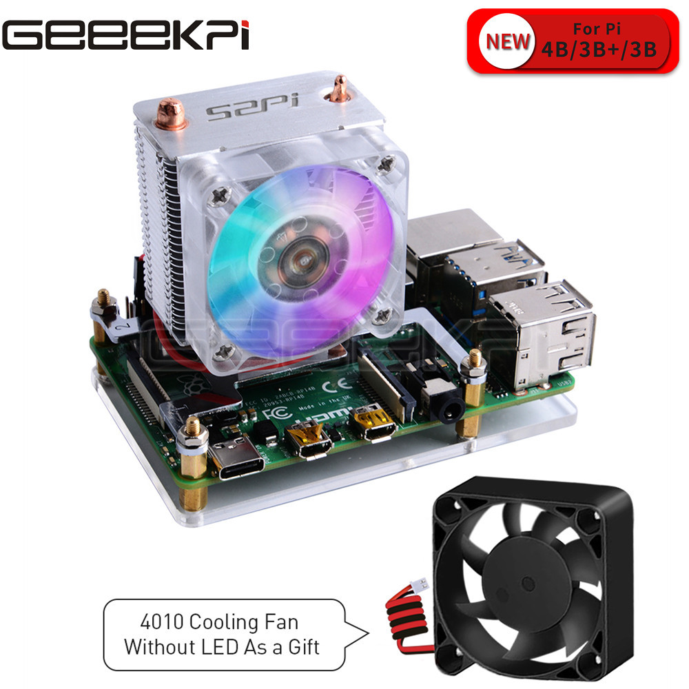 GeeekPi-Ventilador de torre de - Pi 5 Case avaliação e preço