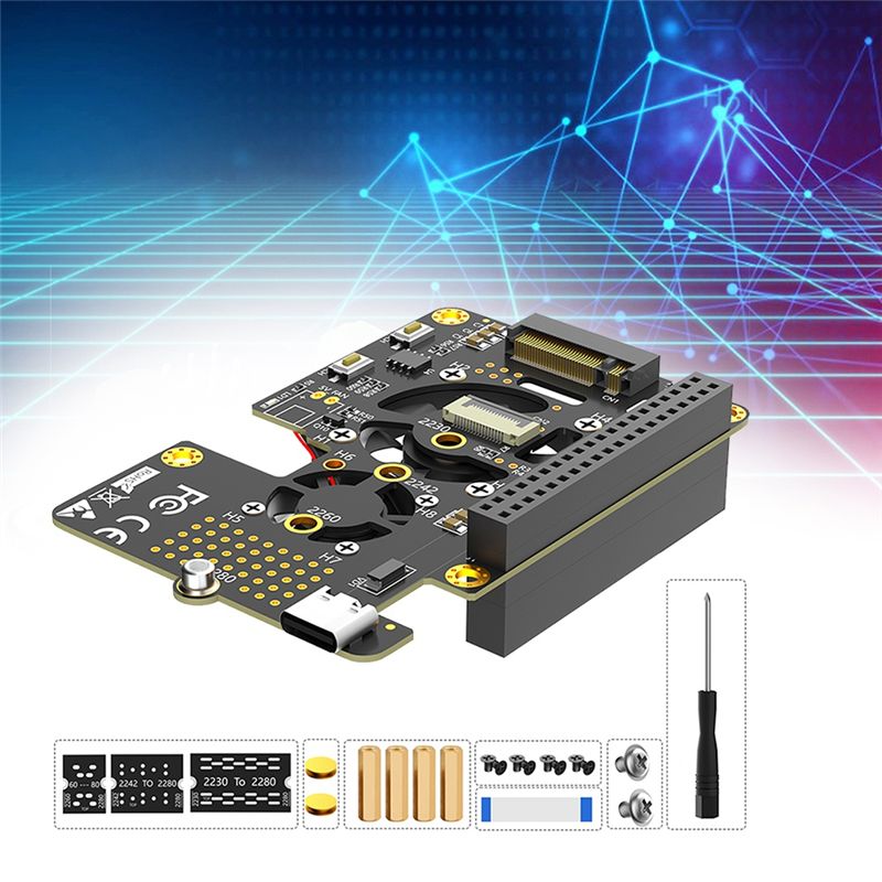 HAT PCIe para M.2 NVMe SSD 3 e - Pi 5 Case avaliação e preço