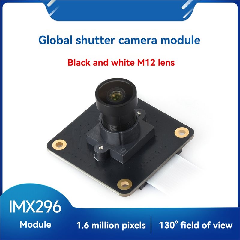 Câmera QWE-IMX296 1.6MP BW 145 - Raspberry Pi Global Shutter Camera Imx296 avaliação e preço
