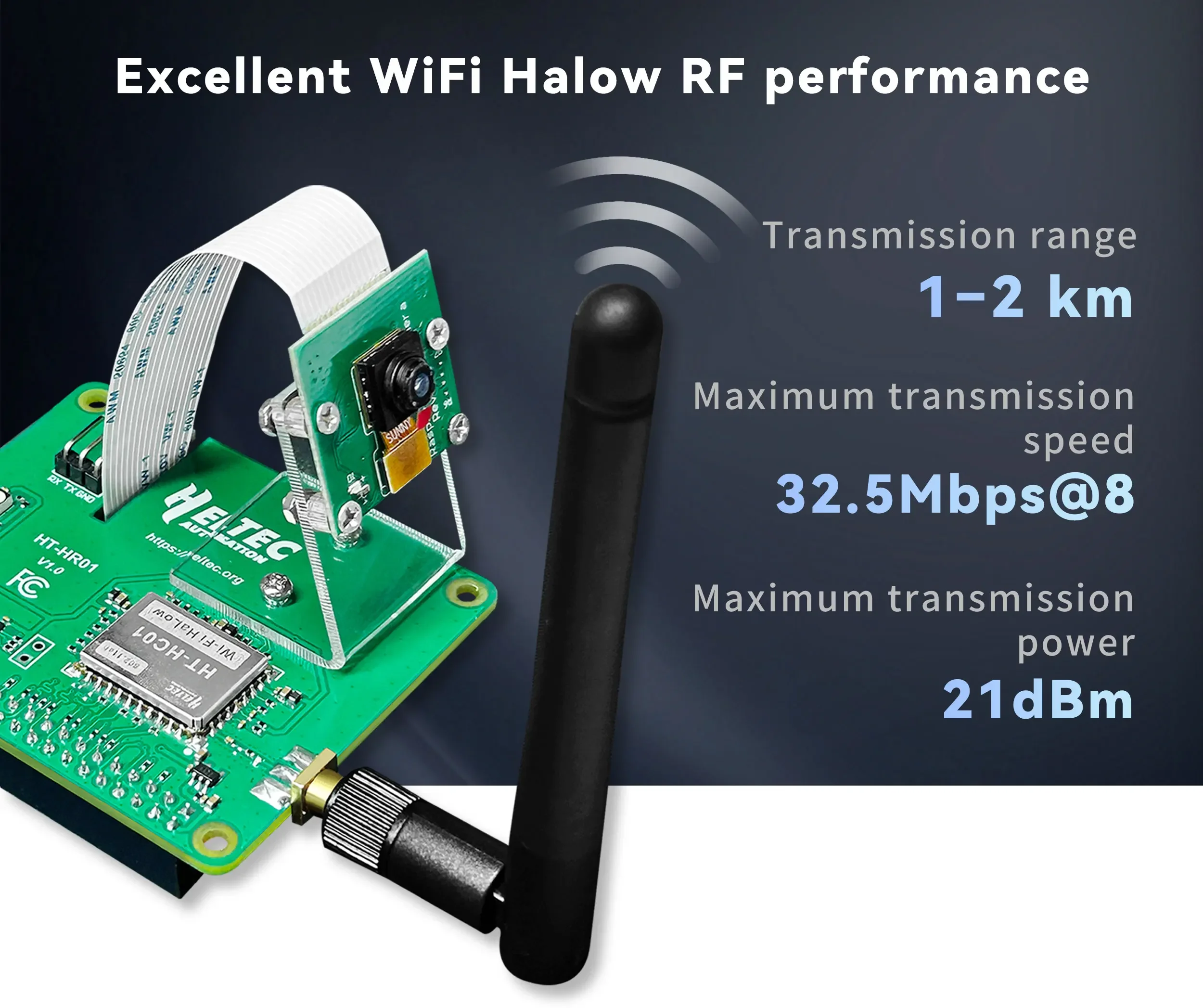 Módulo Wi-Fi HaLow Heltec Pi-C - Pi Camera Module avaliação e preço