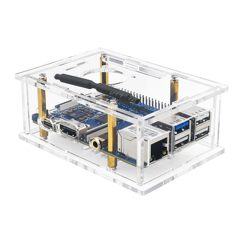Caixa de acrílico ABFN com ven - Pi 4 Case avaliação e preço