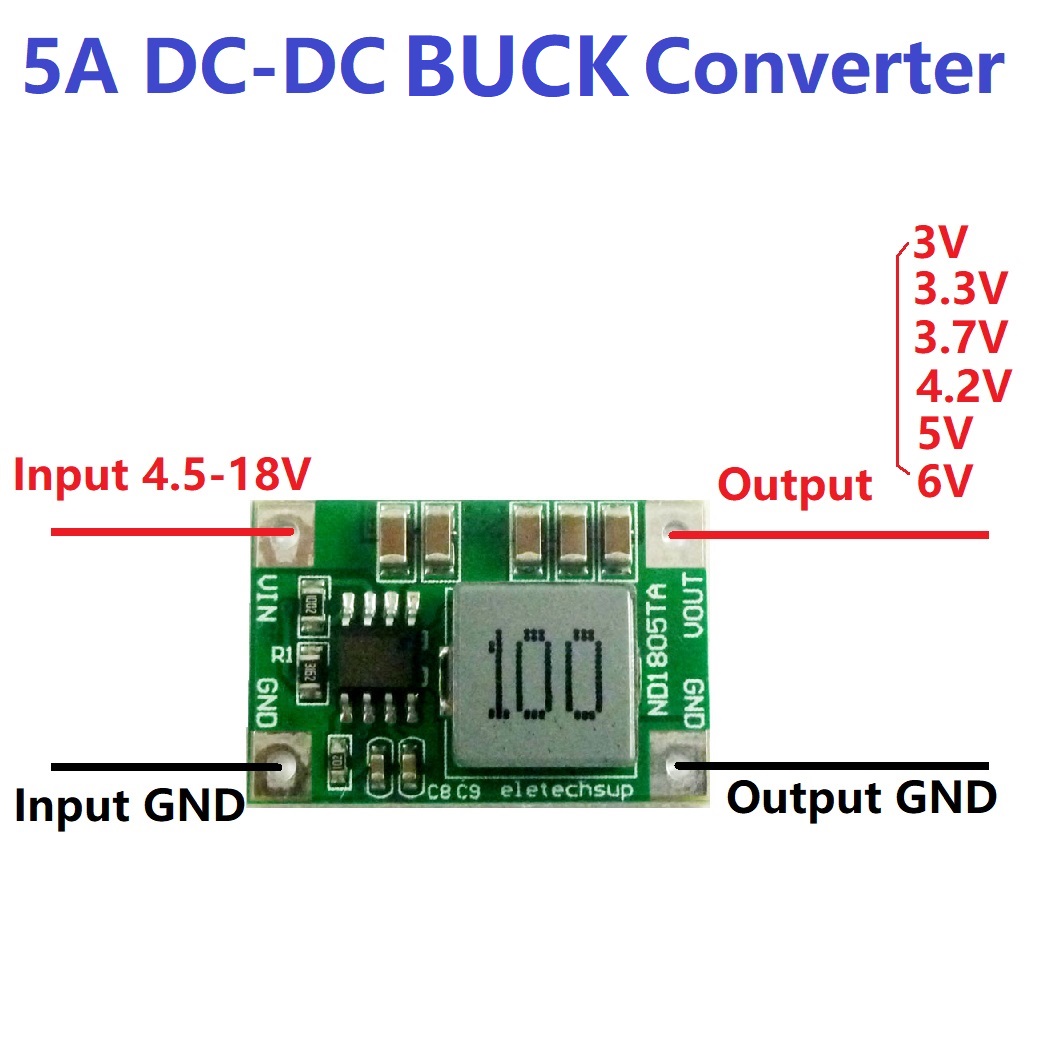 Módulo conversor DC-DC 5A, 4,5 - Raspberry Pi 4 avaliação e preço