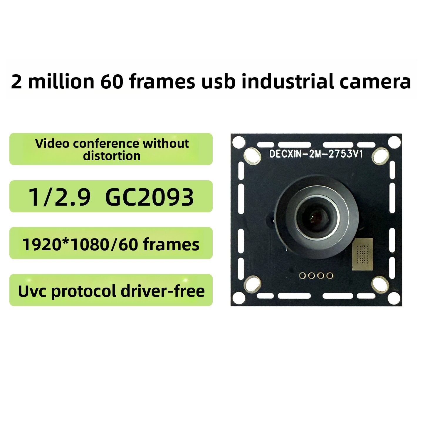Módulo GC2093 Câmera USB 2MP 6 - Pi Camera Module avaliação e preço